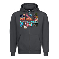 Smoke small businesses summer vibe Zipper Hoodie - NancyCooperArtShop