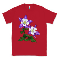 Red rocky mountain columbine Classic Tee - LillyAllenDesigns