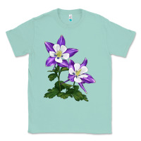 Seafoam rocky mountain columbine Classic Tee - LillyAllenDesigns