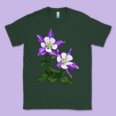 Rocky Mountain Columbine Classic Tee Designed By Lillyallendesigns
