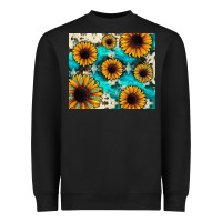 Black gemstone sunflower Heavyweight Sweatshirt - JahusDesignShop
