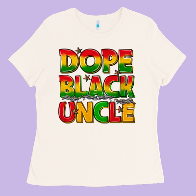 Dope Black Uncle With Stars Ladies Tee Designed By Texasbilliewilder