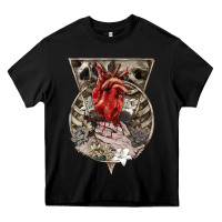 Black Flower Skeleton Heavy Core Tee - RanaPortraitStore