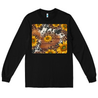 Black sunflowers cowhide leopard mousepad Long Sleeve Tee - Jasminsmagicworld