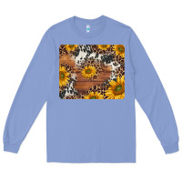 Colony Blue sunflowers cowhide leopard mousepad Long Sleeve Tee - Jasminsmagicworld