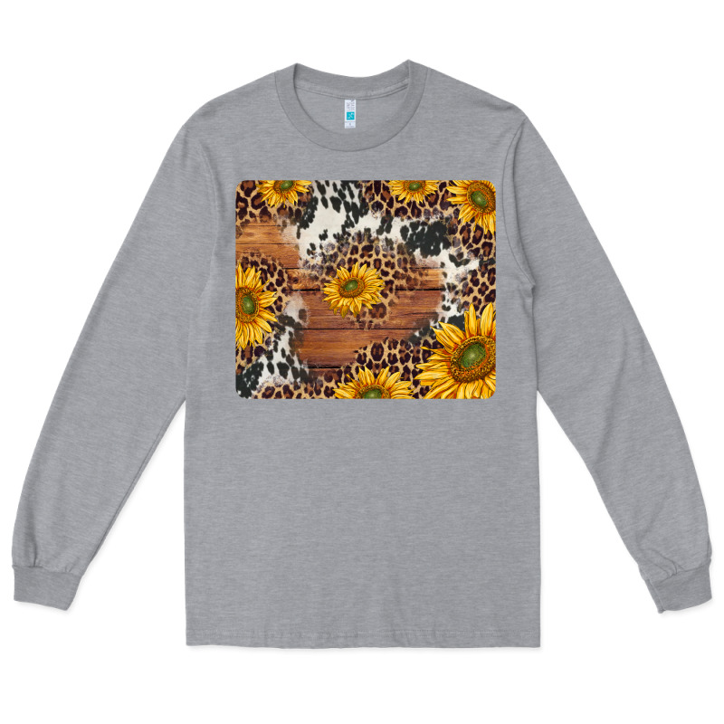 Sunflowers Cowhide Leopard Mousepad Long Sleeve Tee by Jasminsmagicworld | Teevron