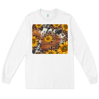 White sunflowers cowhide leopard mousepad Long Sleeve Tee - Jasminsmagicworld