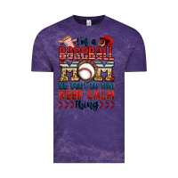 Cloud Purple i'm a baseball mom we don't do that keep calm thin Vintage Tee - Jasminsmagicworld