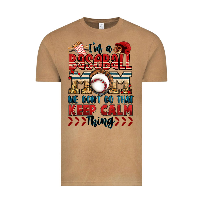 I'm A Baseball Mom We Don't Do That Keep Calm Thin Vintage Tee by Jasminsmagicworld | Teevron