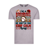 Vintage Zinc i'm a baseball mom we don't do that keep calm thin Vintage Tee - Jasminsmagicworld