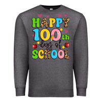 Charcoal Heather happy 100 th days of school Premium Sweatshirt - Artiststas