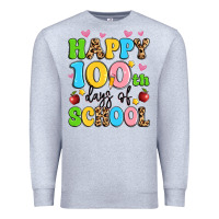 Heather Grey happy 100 th days of school Premium Sweatshirt - Artiststas