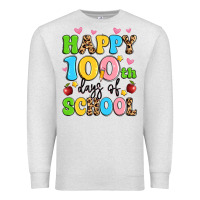 Oatmeal Heather happy 100 th days of school Premium Sweatshirt - Artiststas