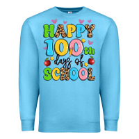 Ocean Blue happy 100 th days of school Premium Sweatshirt - Artiststas