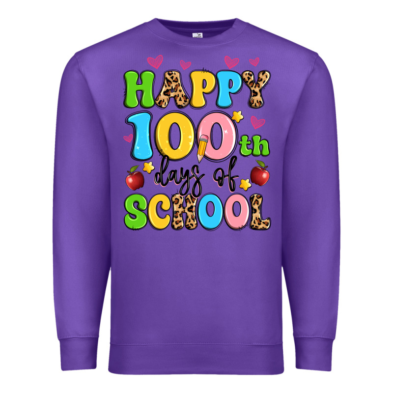Happy 100 Th Days Of School Premium Sweatshirt by Artiststas | Teevron