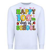 White happy 100 th days of school Premium Sweatshirt - Artiststas