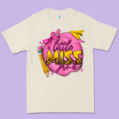Little Miss Pre K Premium Tee Designed By Texasbilliewilder