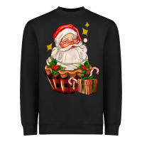 Black santa claus cupcake Heavyweight Sweatshirt - AdoDesignShop