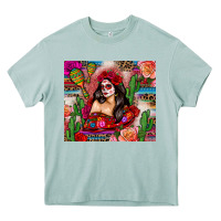 Arona mexico girl serape Heavy Core Tee - Zillion Design Studio