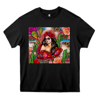 Black mexico girl serape Heavy Core Tee - Zillion Design Studio
