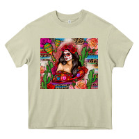 Mossy mexico girl serape Heavy Core Tee - Zillion Design Studio
