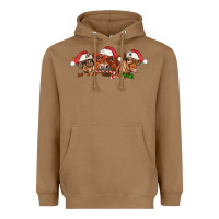 Toasted Coconut christmas red angus cows Heavyweight Hoodie - LillyAllenDesigns