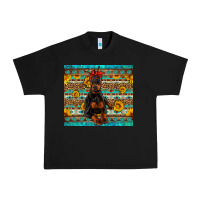 Black doberman with western background Urban Heavy Tee - Artiststas