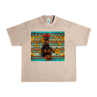 French Oak doberman with western background Urban Heavy Tee - Artiststas