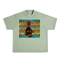 Oil Green doberman with western background Urban Heavy Tee - Artiststas