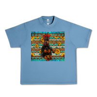 Pebble Blue doberman with western background Urban Heavy Tee - Artiststas