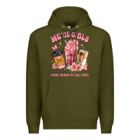 Army Green were girls of course we need three drinks at all t Premium Hoodie - JahusDesignShop