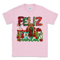 Bubblegum Pink feliz navidad lady of Guadalupe christmas coffee Classic Tee - Jasminsmagicworld