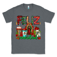 Charcoal Heather feliz navidad lady of Guadalupe christmas coffee Classic Tee - Jasminsmagicworld