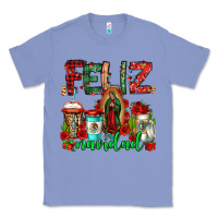 Colony Blue feliz navidad lady of Guadalupe christmas coffee Classic Tee - Jasminsmagicworld
