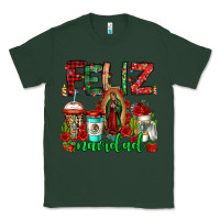 Sports Green feliz navidad lady of Guadalupe christmas coffee Classic Tee - Jasminsmagicworld
