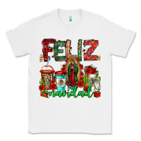 White feliz navidad lady of Guadalupe christmas coffee Classic Tee - Jasminsmagicworld