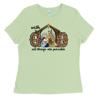 With God All Things Are Possible Ladies Tee | Teevron