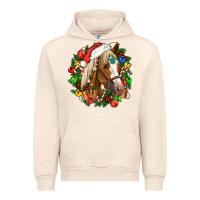 Sandshell horse christmas wreath Urban Hoodie - CowGirlArtShop