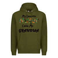 Army Green My Favorite Nurse Calls Me Grandma Premium Hoodie - Bettercallsaul
