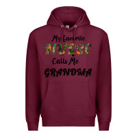 Burgundy My Favorite Nurse Calls Me Grandma Premium Hoodie - Bettercallsaul