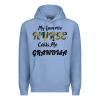 Colony Blue My Favorite Nurse Calls Me Grandma Premium Hoodie - Bettercallsaul