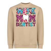 Mushroom Wife Mom Dentist With Tooth And Floss Heavyweight Sweatshirt - AdoDesignShop