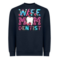 Navy Wife Mom Dentist With Tooth And Floss Heavyweight Sweatshirt - AdoDesignShop
