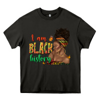 Asphalt i am black history afro black woman juneteenth Heavy Core Tee - texasbilliewilder