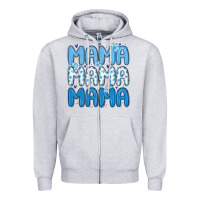 Heather Grey valentines day mama Zipper Hoodie - MaliasSmallBusiness