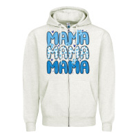 Oatmeal Heather valentines day mama Zipper Hoodie - MaliasSmallBusiness