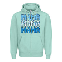 Seafoam valentines day mama Zipper Hoodie - MaliasSmallBusiness