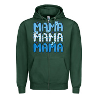 Sports Green valentines day mama Zipper Hoodie - MaliasSmallBusiness