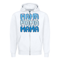White valentines day mama Zipper Hoodie - MaliasSmallBusiness