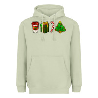Matcha christmas items Heavyweight Hoodie - LillyAllenDesigns